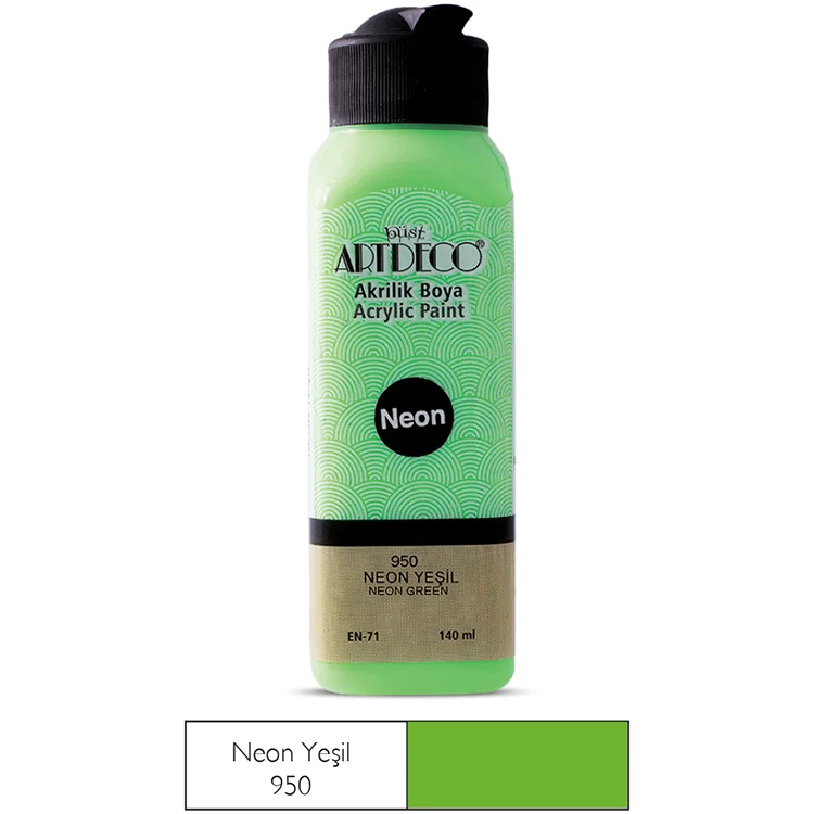 Artdeco Neon Akrilik Boya 140 Ml Neon Yeşil 070r-950