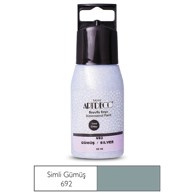 Artdeco Simli Boyutlu Boya 60 Ml Gümüş 692 Lv-y-041c-692