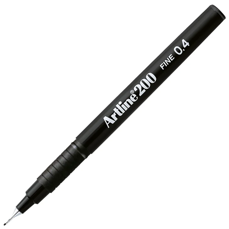 Artline 200n Fine Keçe Uçlu Yazı Kalemi Uç:0,4mm Siyah Lv-a-ek-200n Black