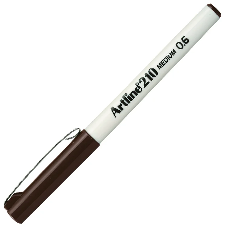 Artline 210n Keçe Uçlu Yazı Kalemi 0.6 Mm Koyu Kahverengi Lv-a-ek-210n