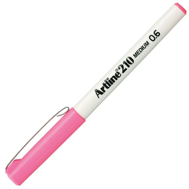 Artline 210n Keçe Uçlu Yazı Kalemi 0.6 Mm Pembe Lv-a-ek-210n