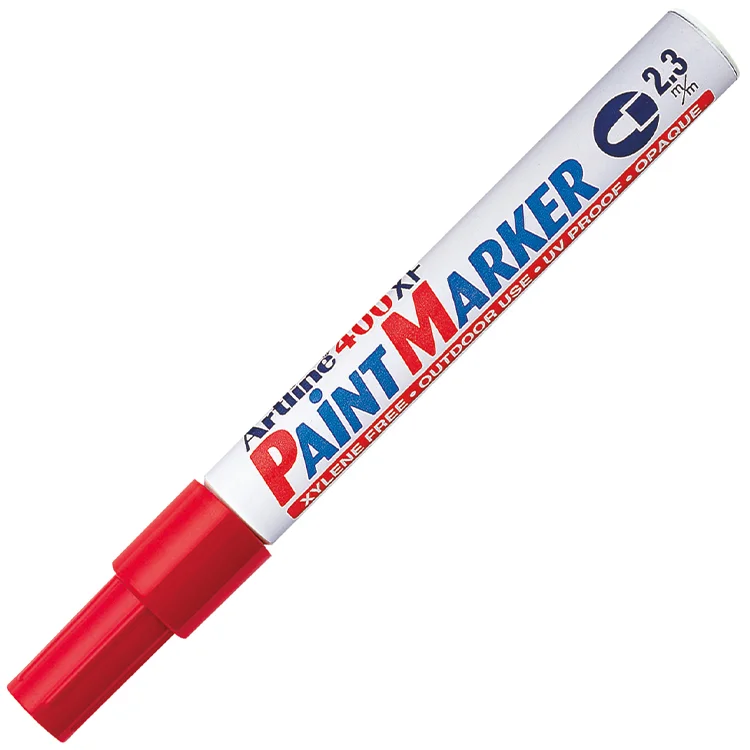 Artline 400xf Paint Marker Çok Amaçlı Boyama Markörü Uç:2,3mm Kırmızı Lv-a-ek-400xf Red