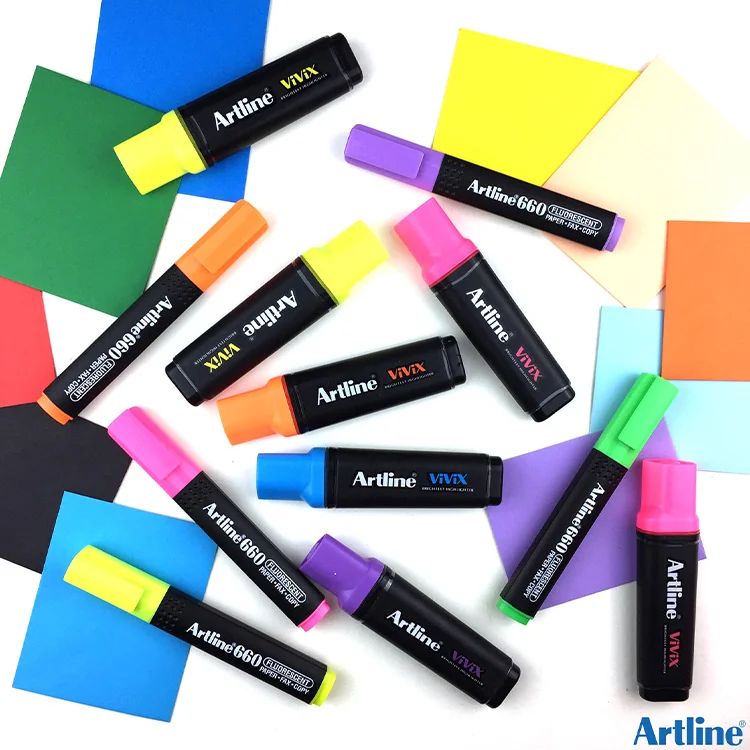 Artline 660 Fosforlu Kalem 1.0-4.0 Mm Ek-660 Kırmızı