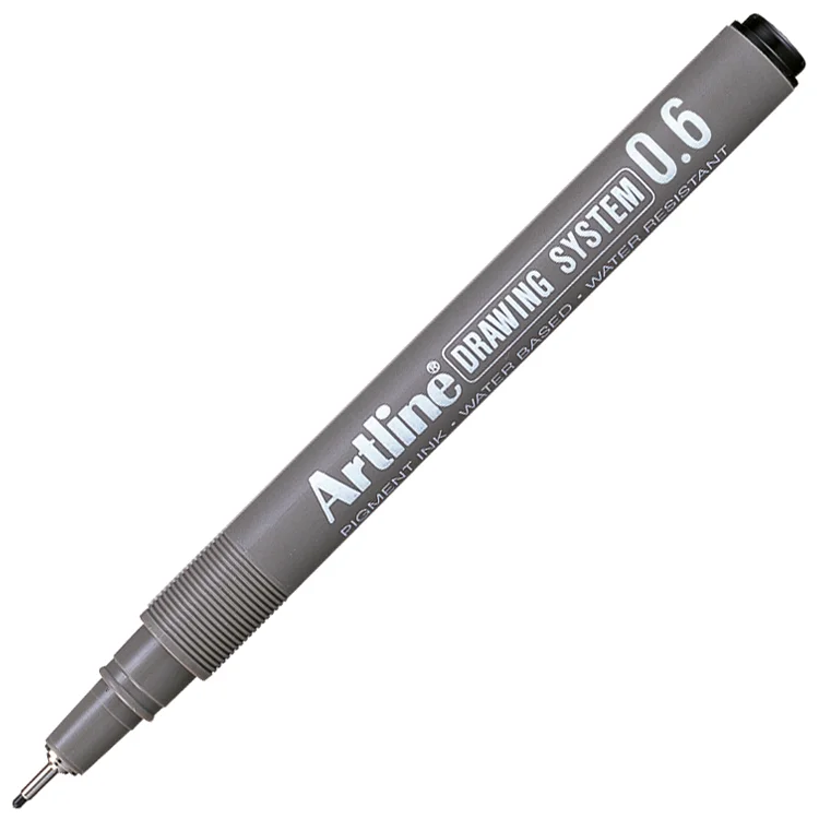 Artline Drawing System 0.6 Çizim Kalemi Uç:0,6mm Siyah Lv-a-ek-236black