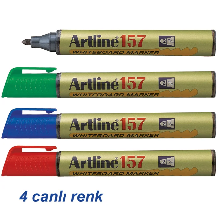 Artline 157 Beyaz Tahta Kalemi Uç:2.0mm Siyah Lv-a-ek-157black