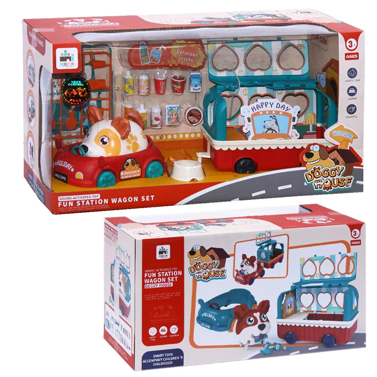 Aya K-1010 Doggy House Wagon Set Oyck
