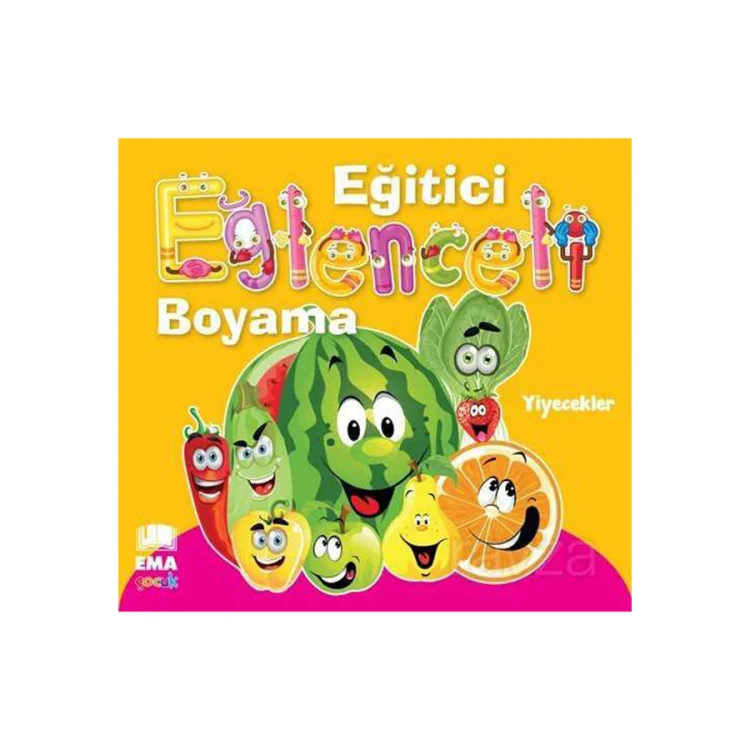 Bıcırık/ Eğitici Eğlenceli Boyama Kitabı Yiyecekler