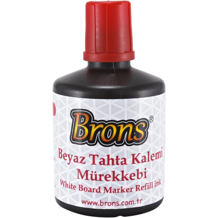 Brons Br-355 Tahta Kalem Mürekkebi Kırmızı 100 Cc
