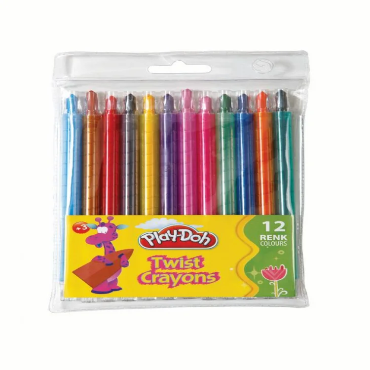 Bu-bu 00044 12 Renk Twıst Crayon Mum Boya