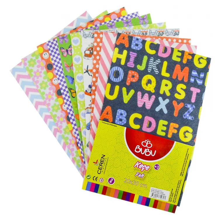 Bu-bu Ke0019 Des.keçe 20*30 2mm 10lu Harfli