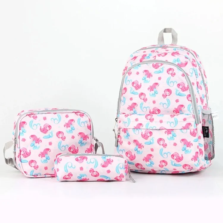 Cambridge Polo Club Pembe Deniz Kızı Sırt Çantası + Beslenmeli+ Kalem Çantalı Plcan2079.343