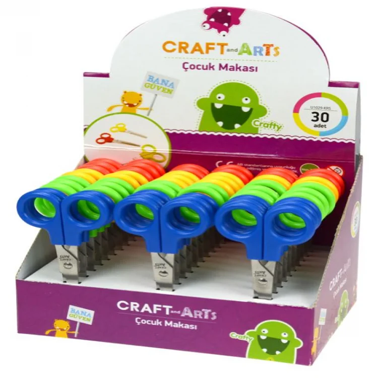 Carft And Arts Plastik Çocuk Makası 30lu U-1029