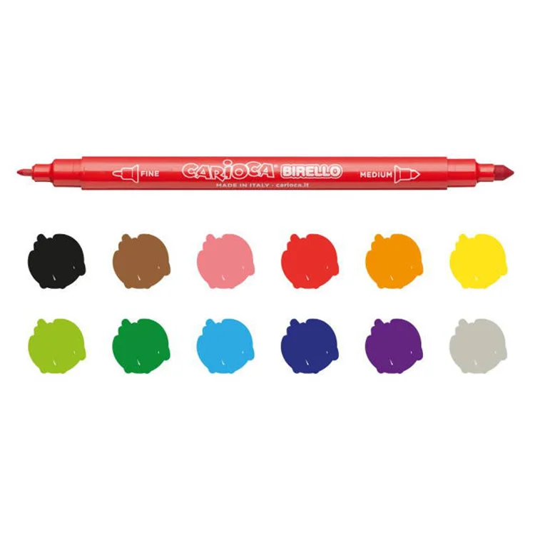 Carioca Birello Çift Taraflı Keçeli Kalem 12li 41457