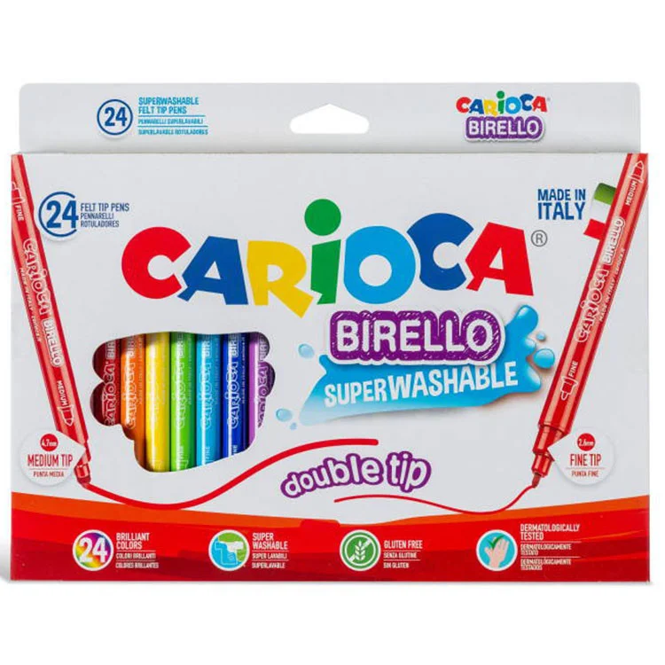 Carioca Birello Çift Taraflı Keçeli  Kalem 24lü 41521