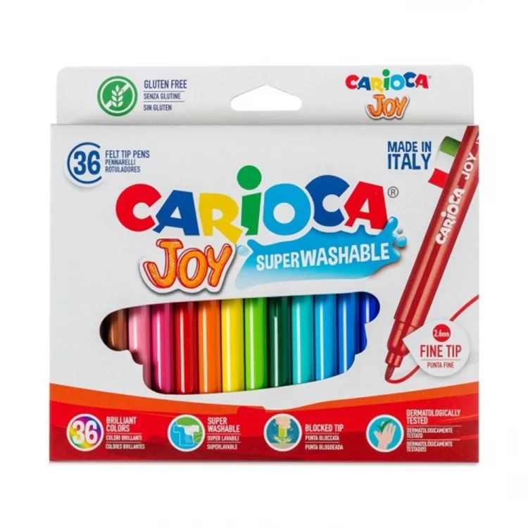 Carioca Joy Süper Yıkanabilir Keçeli Kalem 36lı 40616