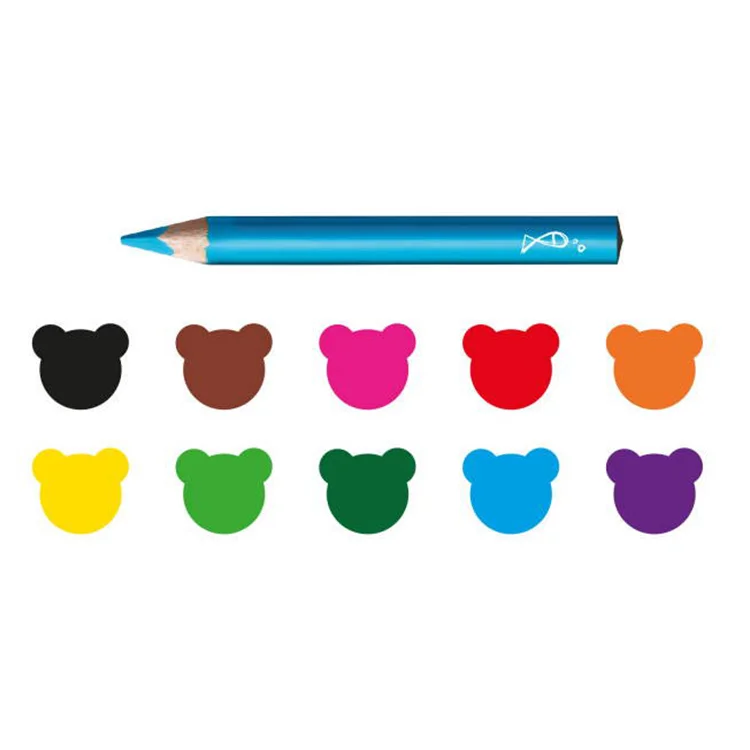 Carioca Jumbo Bebek Üçgen Kuru Boya Kalemi 10lu 42819