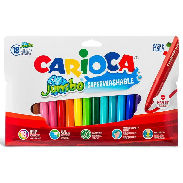 Carioca Jumbo Keçeli Kalem 18li 40566