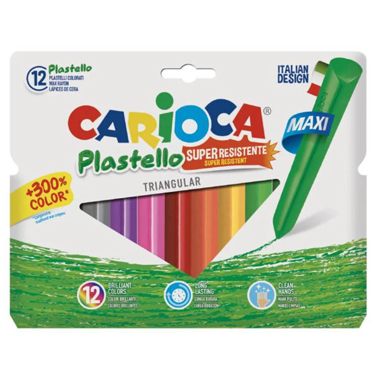 Carioca Jumbo Üçgen Pastel Boya Kalemi 12li 42671
