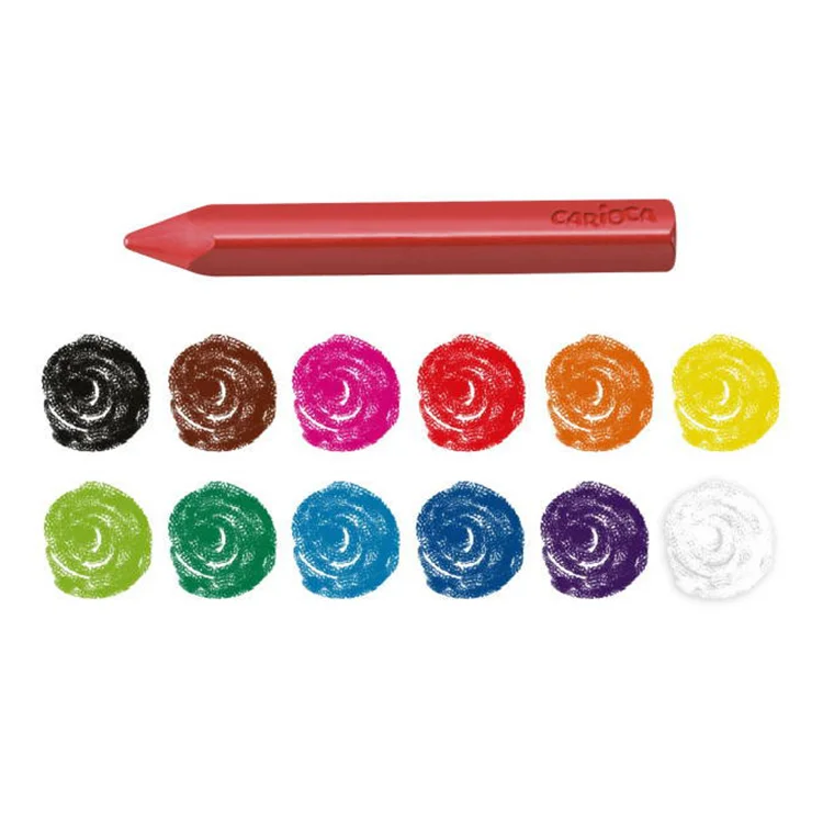 Carioca Jumbo Üçgen Pastel Boya Kalemi 12li 42671