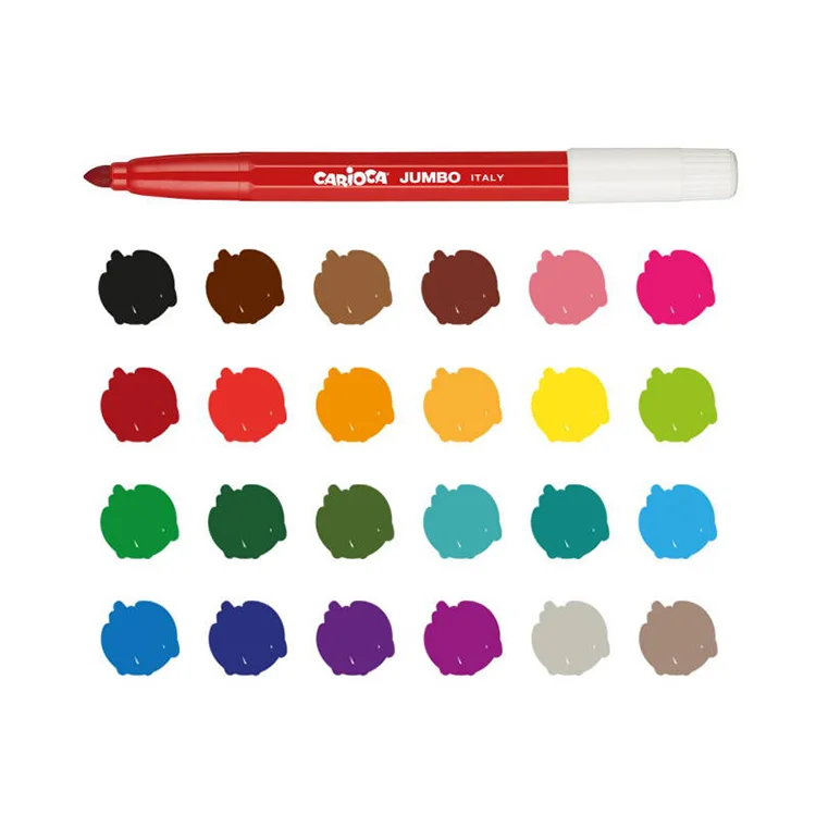 Carioca Jumbo Yıkanabilir Keçeli Kalem 24lü 40570