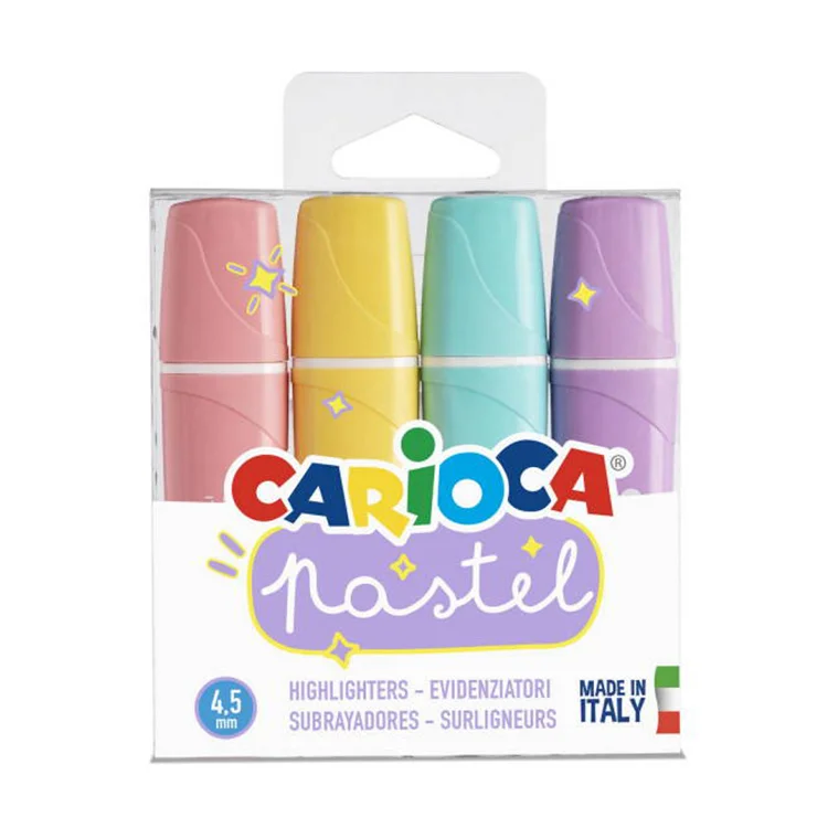 Carioca Pastel Mini Forforlu İşaretleme Kalemi 4lü 43167