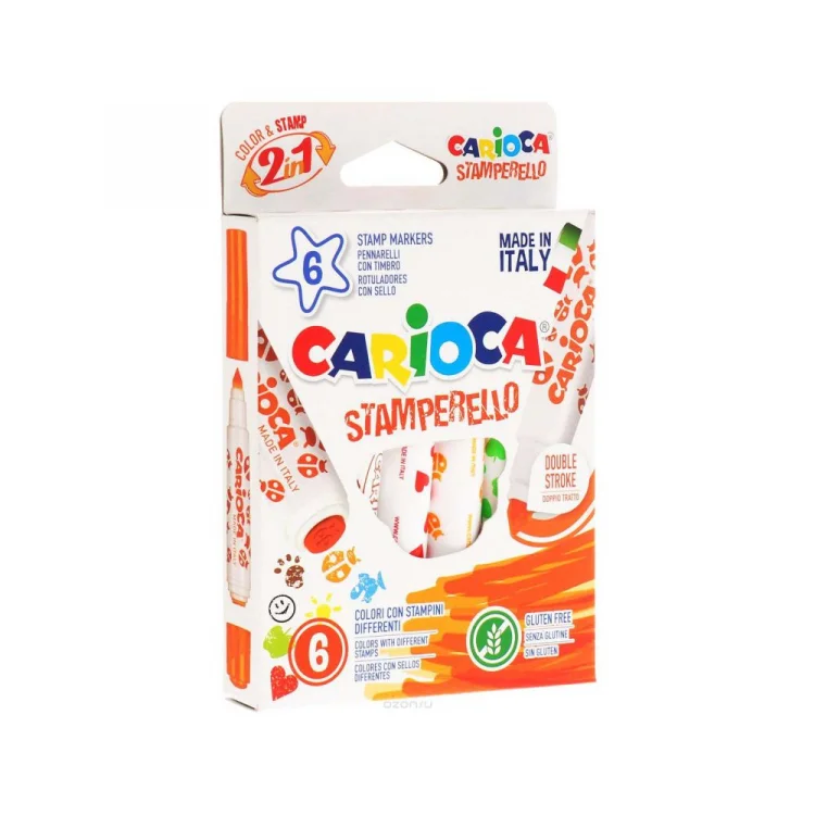 Carioca Stamperello Keçeli Kalem 6lı 42279