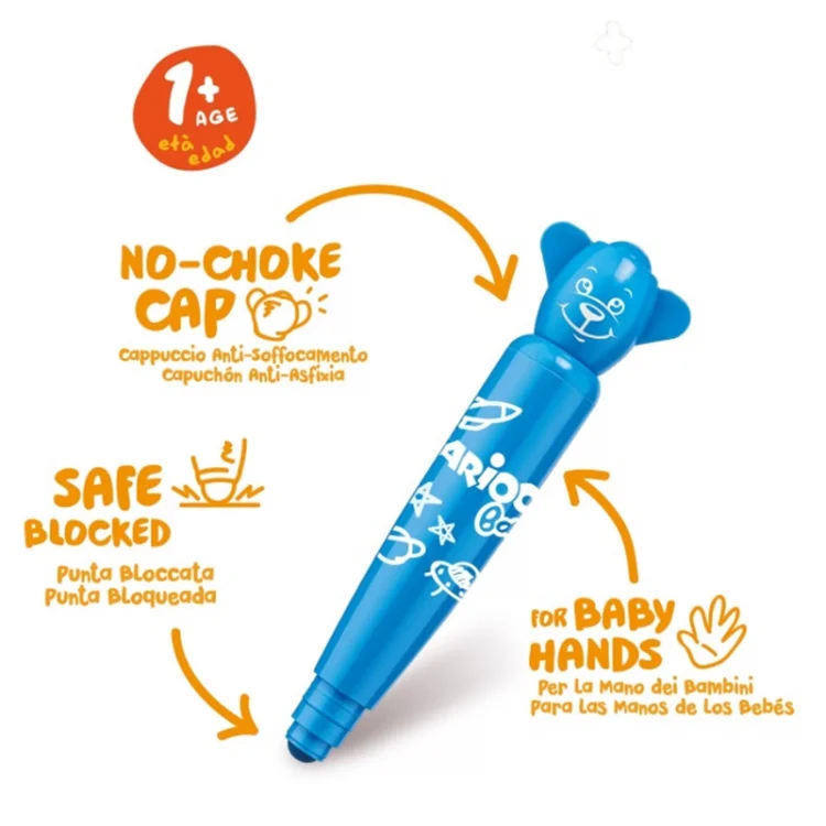 Carioca Teddy Jumbo Bebek Keçeli Kalem 12li 42816