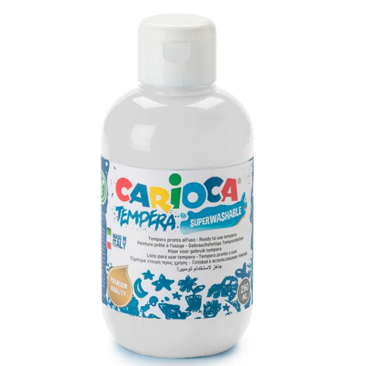 Carioca Tempera Suluboya Süper Yikanabilir Beyaz 250 Ml.40424/01