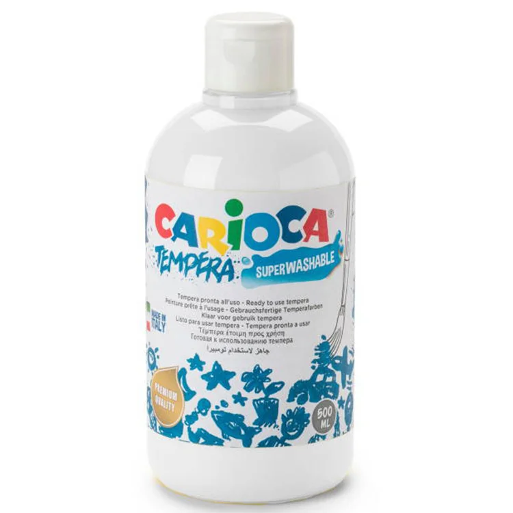 Carioca Tempera Suluboya Süper Yıkanabilir Beyaz 500 Ml 40427/01