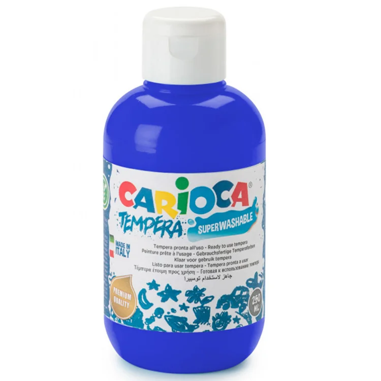 Carioca Tempera Suluboya Süper Yıkanabilir Koyu Mavi 250ml Ko024/17