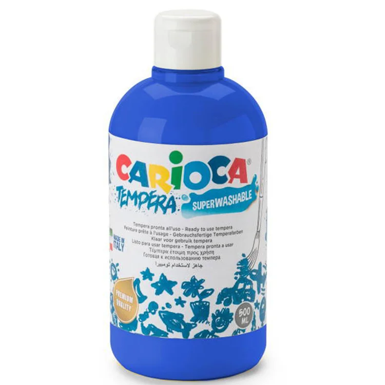 Carioca Tempera Suluboya Süper Yıkanabilir Koyu Mavi 500 Ml 40427/17