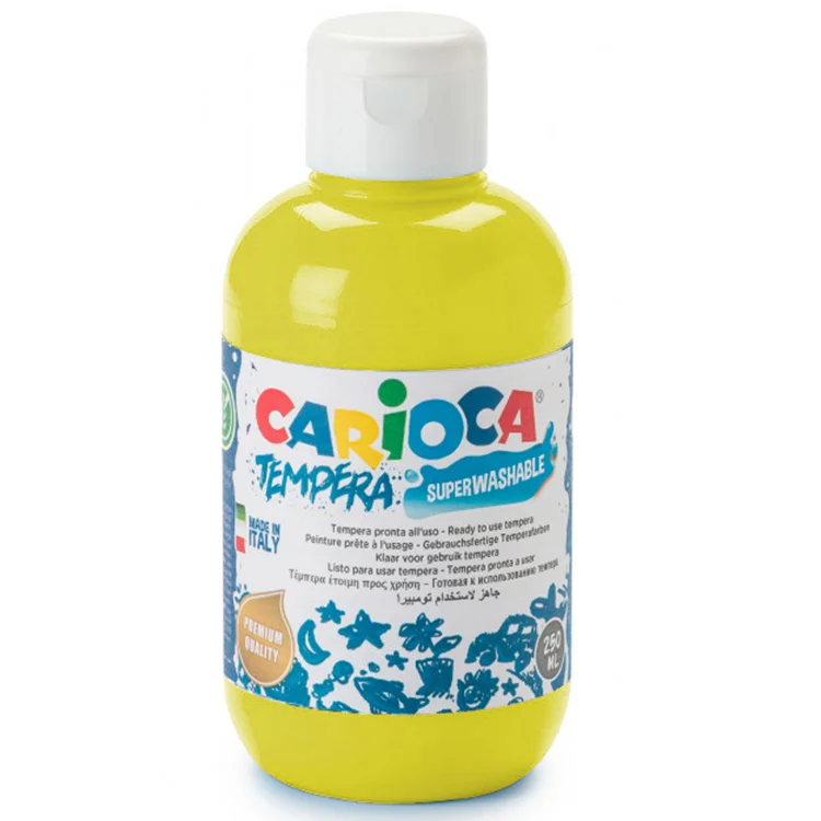 Carioca Tempera Suluboya Süper Yıkanabilir Sarı 250 Ml 40424/03