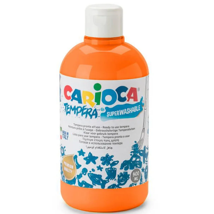 Carioca Tempera Suluboya Süper Yıkanabilir Turuncu 500 Ml 40427/11