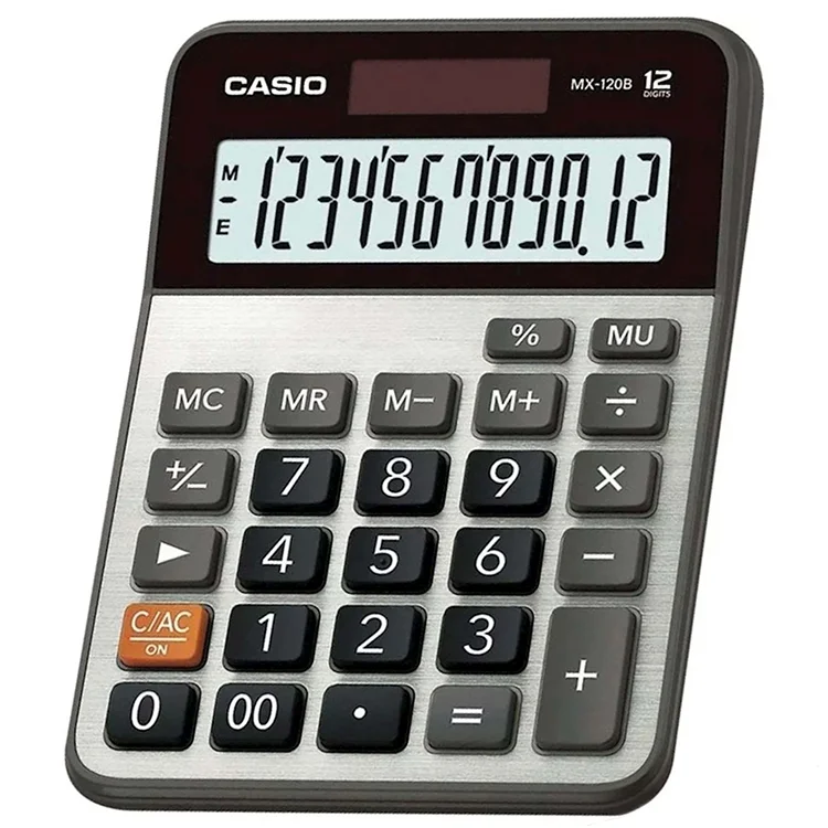 Casio Mx-120b Hesap Makinası 12 Haneli Mx-120b-w-dc
