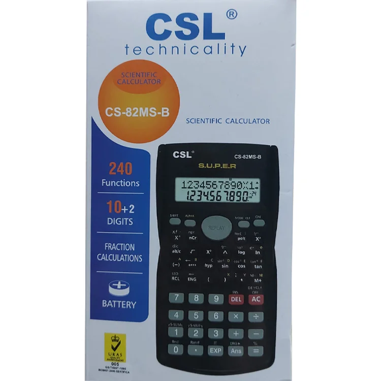 Csl Fonksiyonlu Hesap Makinesi 10+2 Hane 240 İşlem Cs-82ms-b