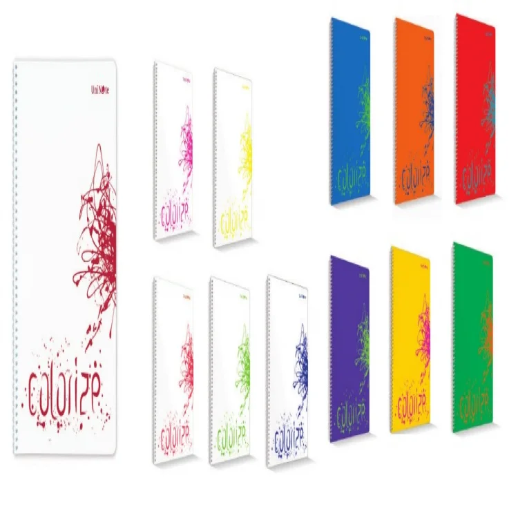 Çınar Colorize A4 Spiralli Pp Kapak Defter 72 Yaprak Çizgili 71307