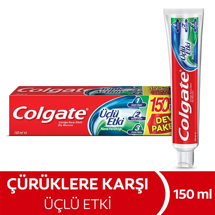 Colgate Diş Macun 150ml Üçlü Etki 712645 *12
