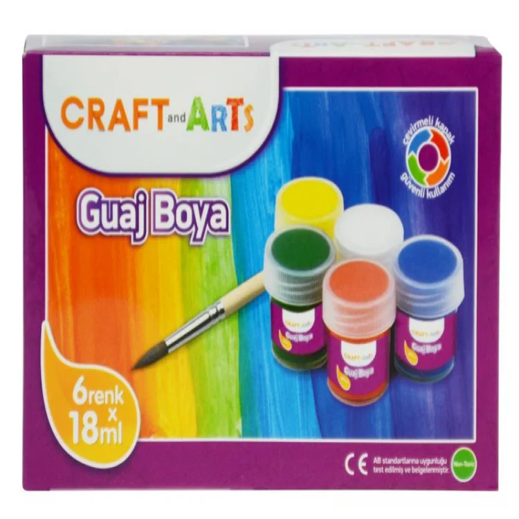 Craft And Arts Guaj Boya 6lı 18ml. U1158kk-6 51008237