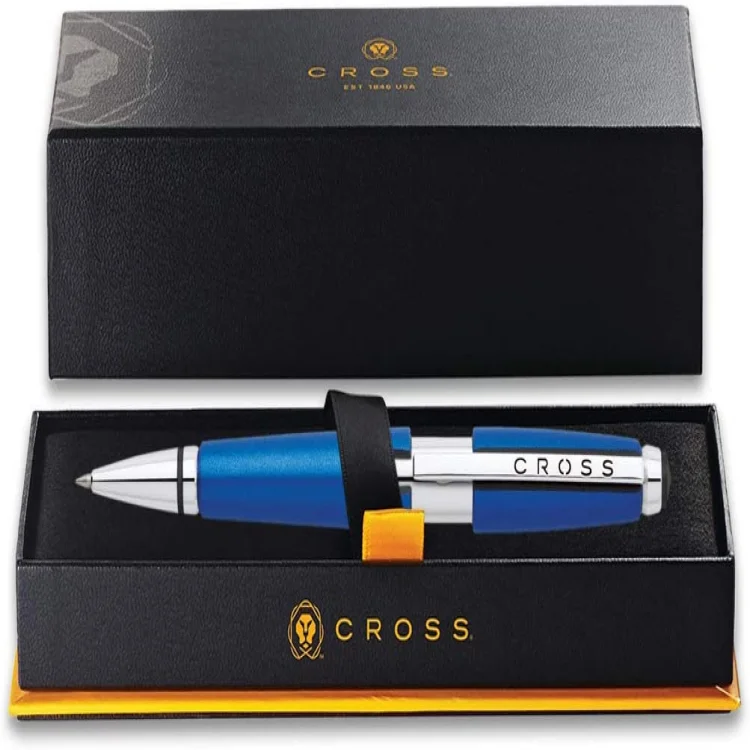 Cross At0555-3 Edge Roller Kalem Mavi /krom