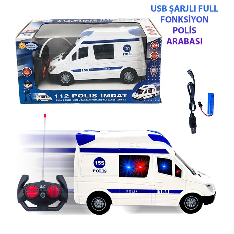 Duman Kumandalı Araba Full Fonksiyon _ilk Yardım Araçları 3 Asorti Ht147-8-9 Oyck