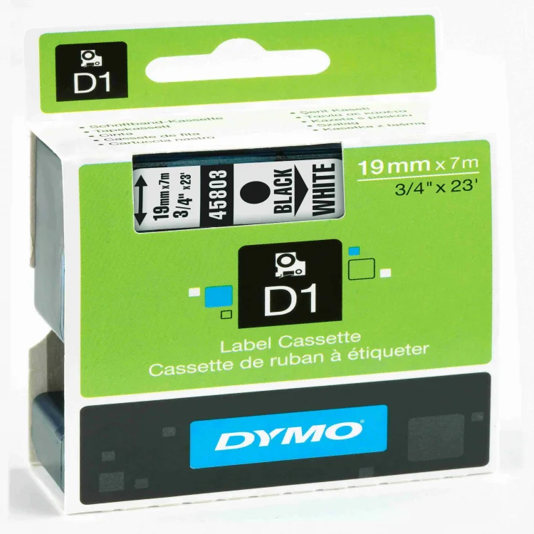 Dymo S0720830 D1 19mm 7mt Mak.şeriti 45803 Siy-bey