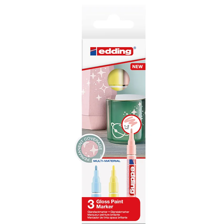 Edding Boya Dekor Markör Kalem 751 3lü Kutu Pastel Ed751k399pas