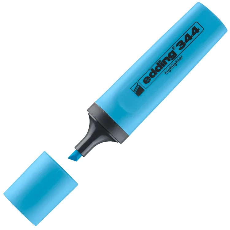 Edding Fosforlu Kalem E-344 Mavi