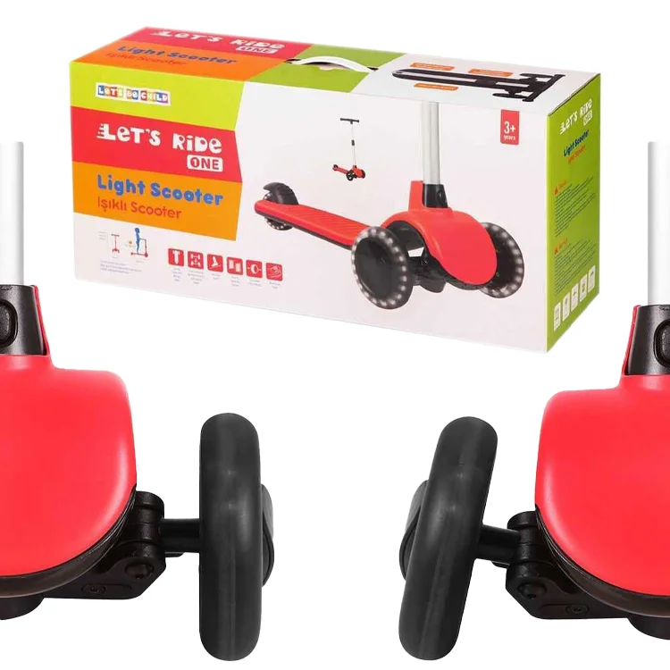 Enfal Lc-30906 Lets Ride Işıklı Scooter_kırmızı Oyck Tsts