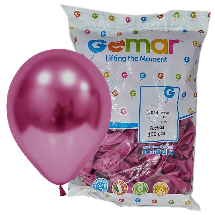 Erbay Gemar Gm110 Metalik Balon İthal 100lü_ Fuşya-64