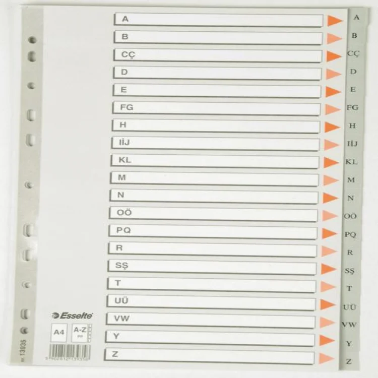 Esselte 13935 Seperatör A-z