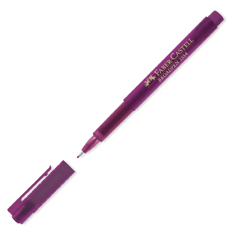 Faber Castell Broadpen Kalem 1554 Magenta 10lu 5020155437000