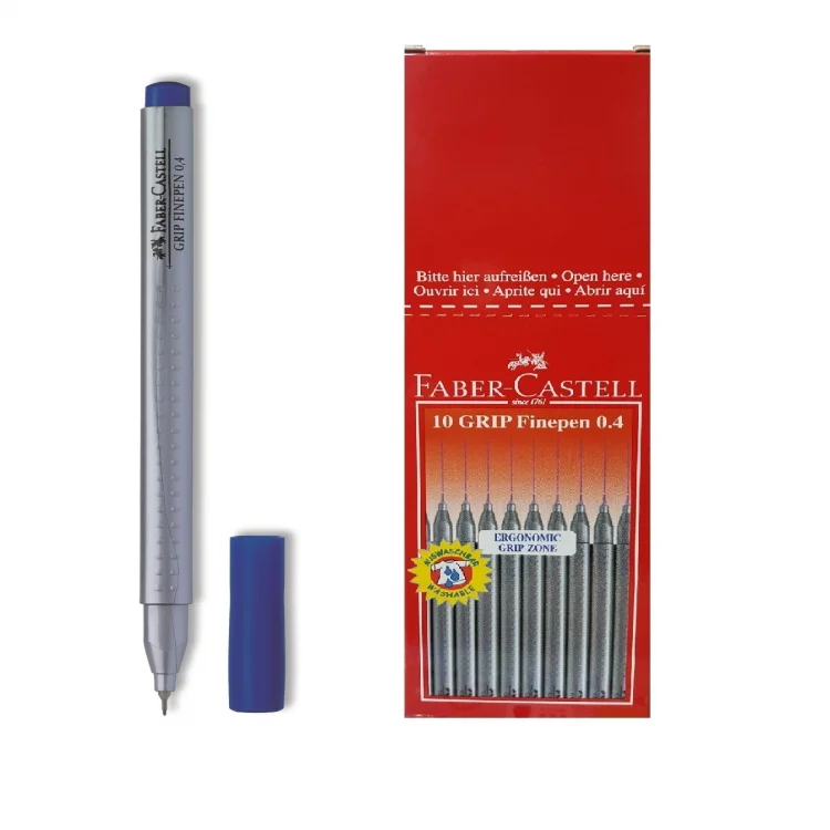 Faber Castell Finepen Kalem Grip 0.4 Mm Turkuaz 5020151653000