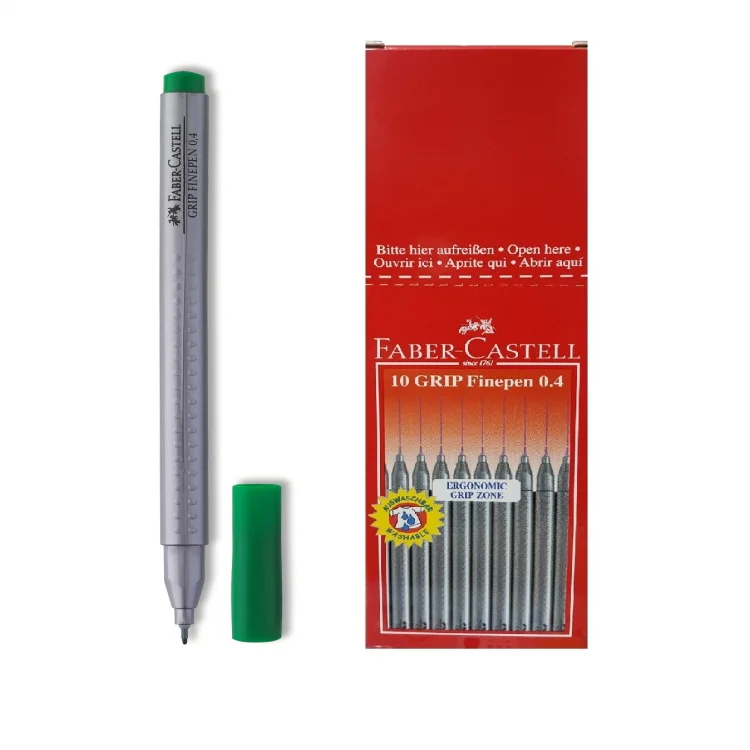 Faber Castell Finepen Kalem Grip 0.4 Mm Yeşil  5020151667000