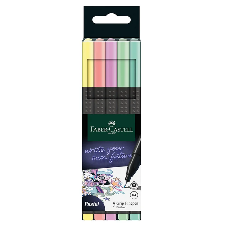 Faber Castell Finepen Kalem Grip 2022 Pastel 5x 5020151602000
